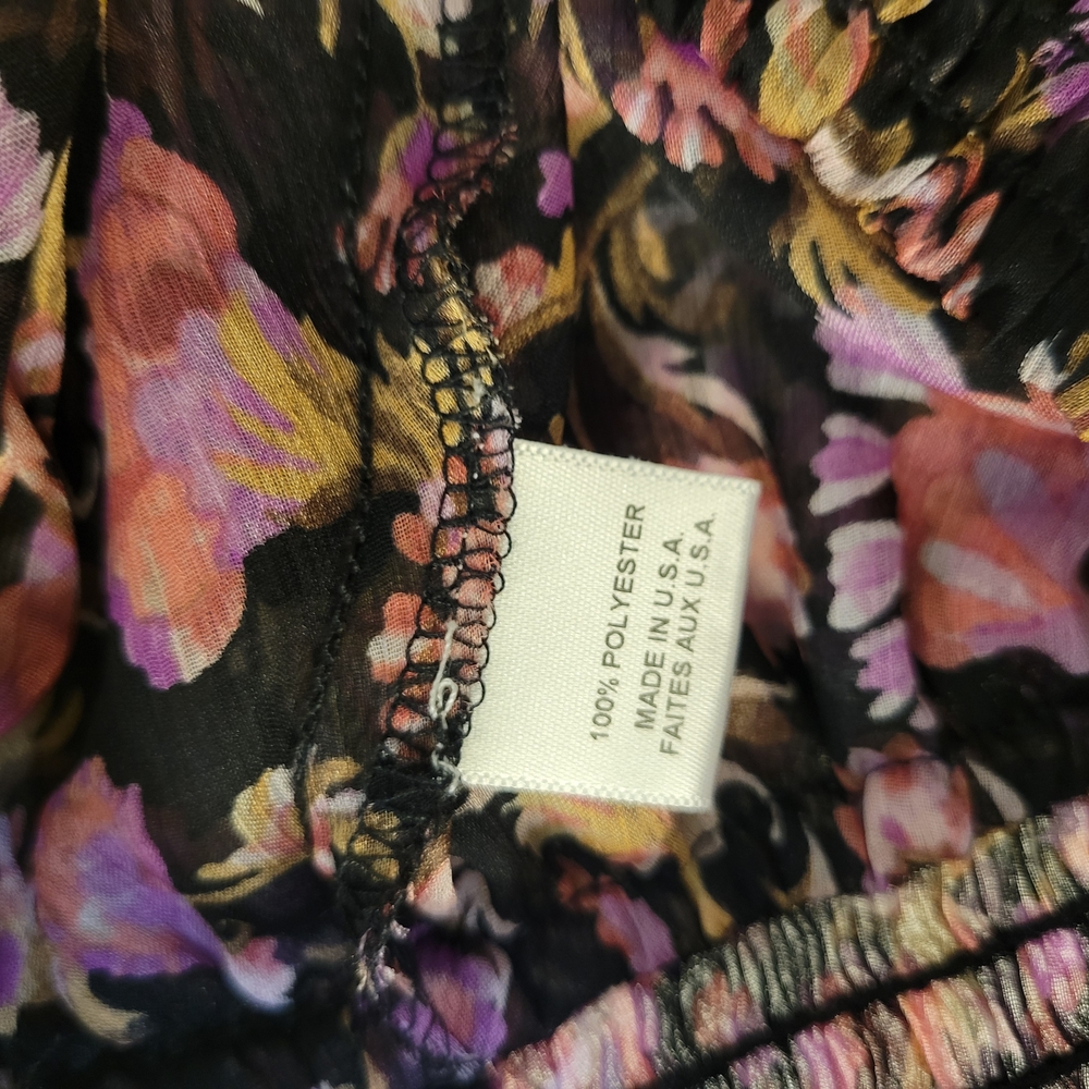 Misa Los Angeles Floral Mini Skirt in Pink and Black - Picture 4 of 4